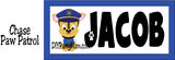 Paw Patrol Personalized Name Plaque