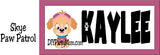 Paw Patrol Personalized Name Plaque