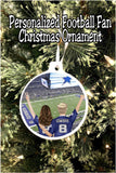 Whether you're a basketball, football, baseball, or any other sport fan, celebrate with your favorite friend at your favorite stadium this year with these personalized sports christmas ornament. Each ornament features you and a friend at your favorite stadium (you pick which team, stadium, and then all the personalization to make this a truly custom ornament for your Christmas tree.