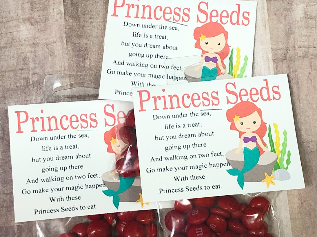 Little Mermaid Bag Topper Printable Party Favor