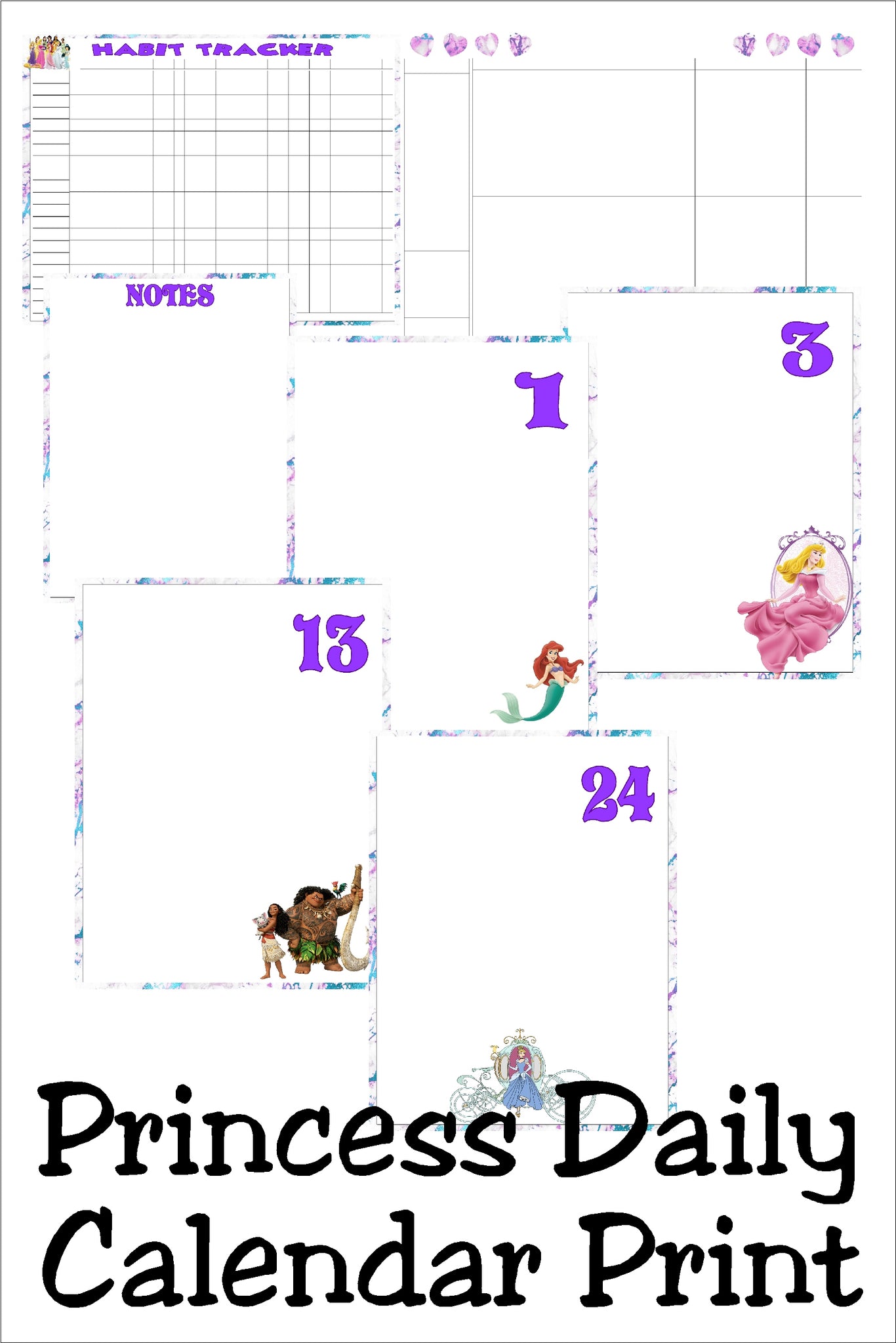 Princess Daily Planner Calendar – DIY Party Mom princess-daily-planner-calendar-diy-party-mom