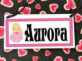 Sleeping Beauty Personalized Name Plaque