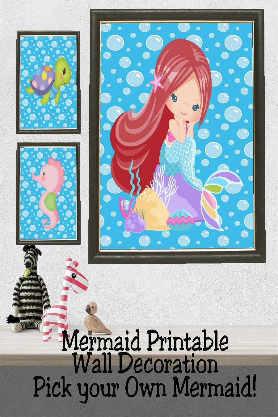 Mermaid Wall Paint Let's Be Mermaids – Wallpops UK