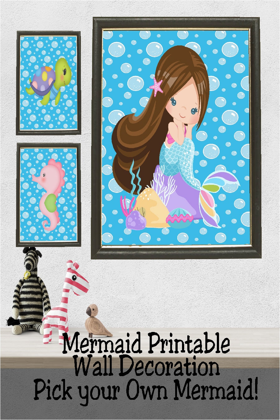 Mermaid Printable Wall Decor