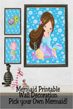 Mermaid Printable Wall Decor