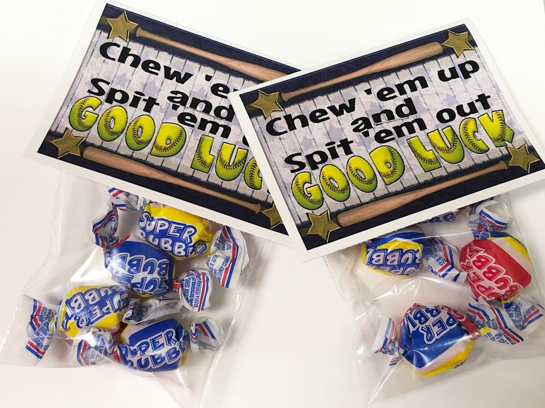 Chew Em Up Softball Bag Topper Team Treat