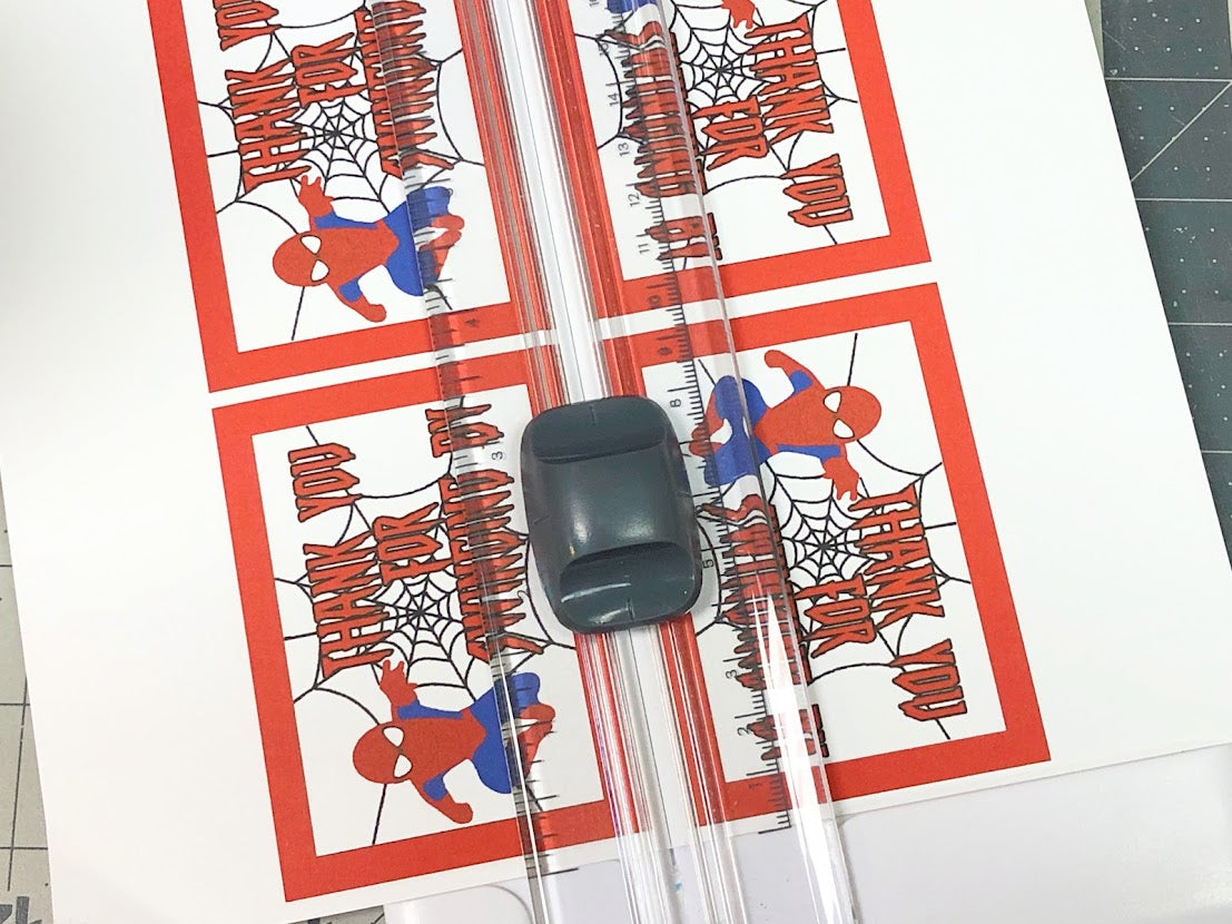 Spiderman Thank You Printable Bag Topper
