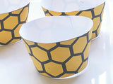 Honeycomb Bee Cupcake Wrapper