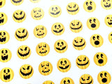 Pumpkin Face Kiss Labels