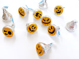 Pumpkin Face Kiss Labels