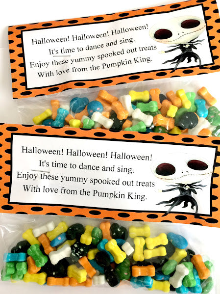 Pumpkin King Halloween Bag Topper Printable