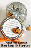 Send your loved ones sweet pumpkin kisses with these printable bag toppers perfect for your kids, friends, neighbors, and ministering sisters.