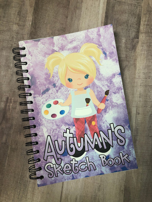 Personalized Art Sketch Book Notebook