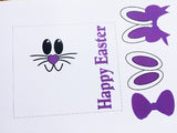 Yellow Easter Bunny Candy Bar Wrapper