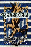 Show your Ravenclaw house pride with this Harry Potter plastic canvas pattern. This Harry Potter craft is perfect for a birthday party or dinner party, or the Hogwarts logo can be used as a banner, place mat, tissue box, or more.
