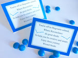 Show your house pride with these Ravenclaw house Wizard Seeds. These printablebag toppers are perfect for a Harry Potter party and are a unique and fun party favor.