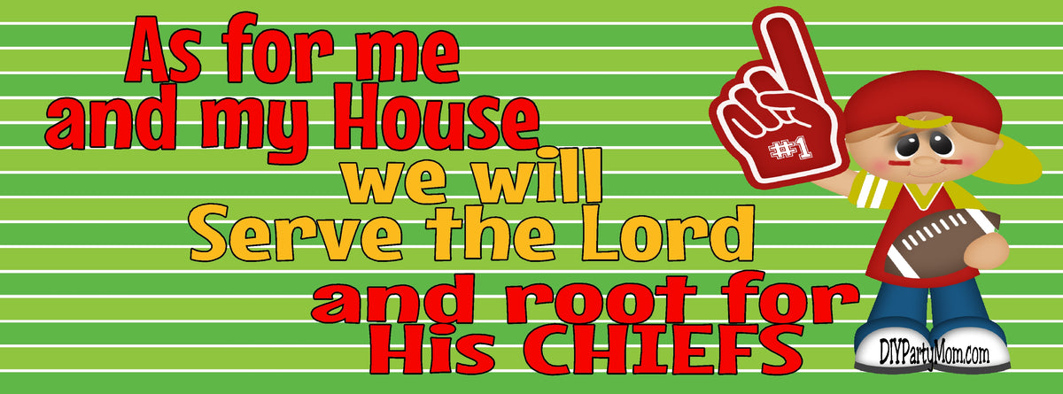 Serve the Lord and Root for His *Team* Printable Wall Decor