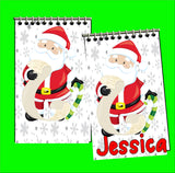 Santa Personalized Stocking Stuffer Notebook