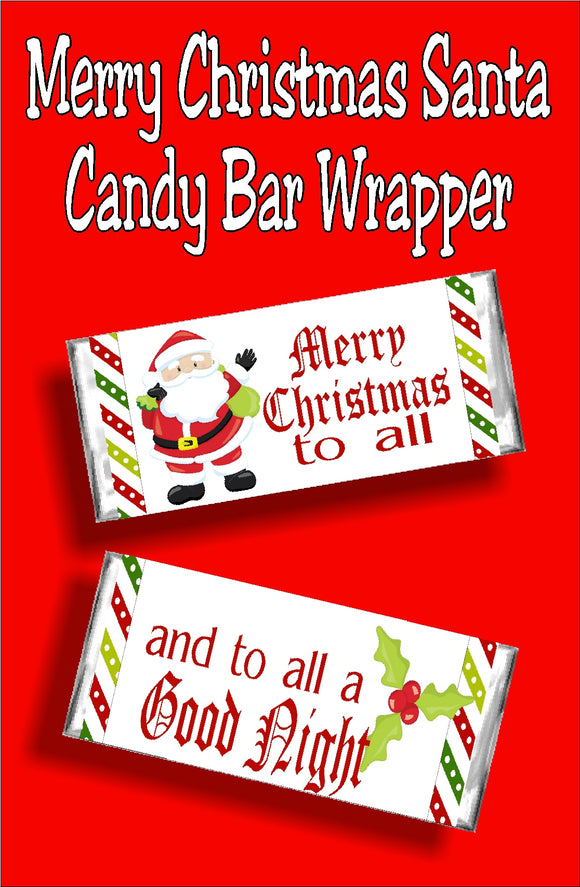 Give everyone a sweet Christmas card this year with a fun printable candy bar wrapper perfect for Christmas cards, Christmas gifts, or as a yummy stocking stuffer.