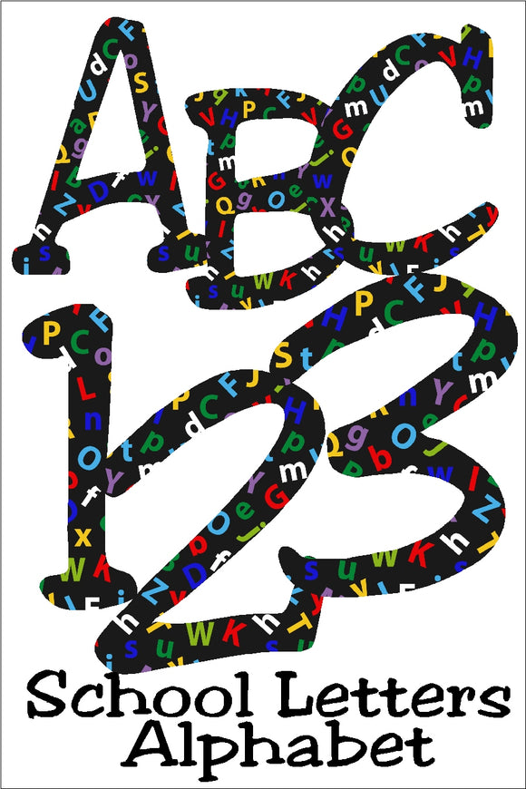 School Letters Alphabet