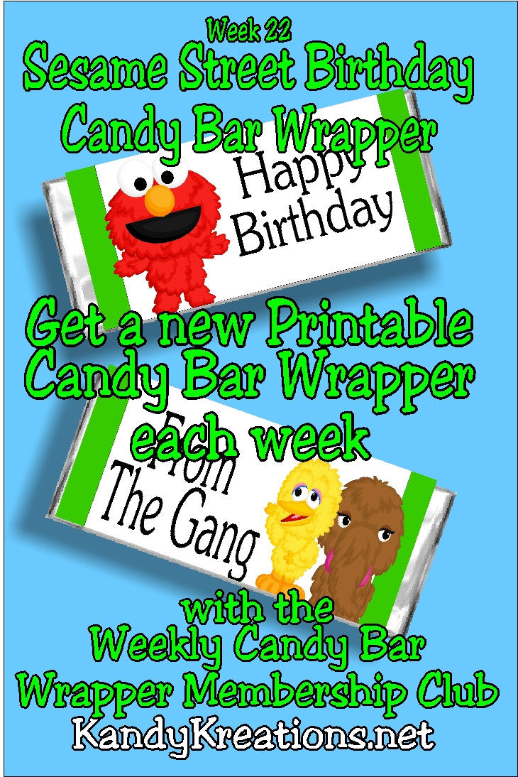 2017 Candy Bar Wrapper Membership Club