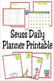 Dr Seuss Month Planner Printable