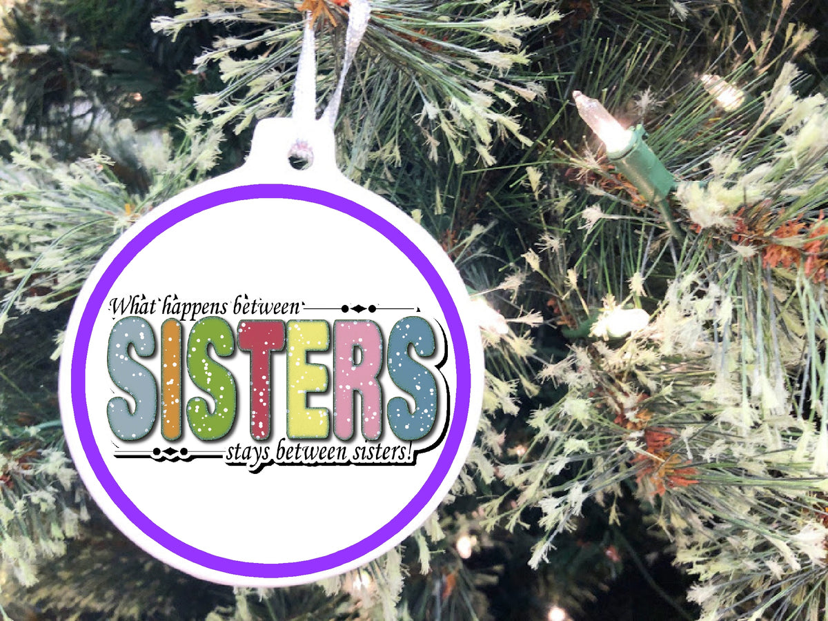 Sisters Personalized Christmas Ornament