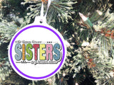 Sisters Personalized Christmas Ornament
