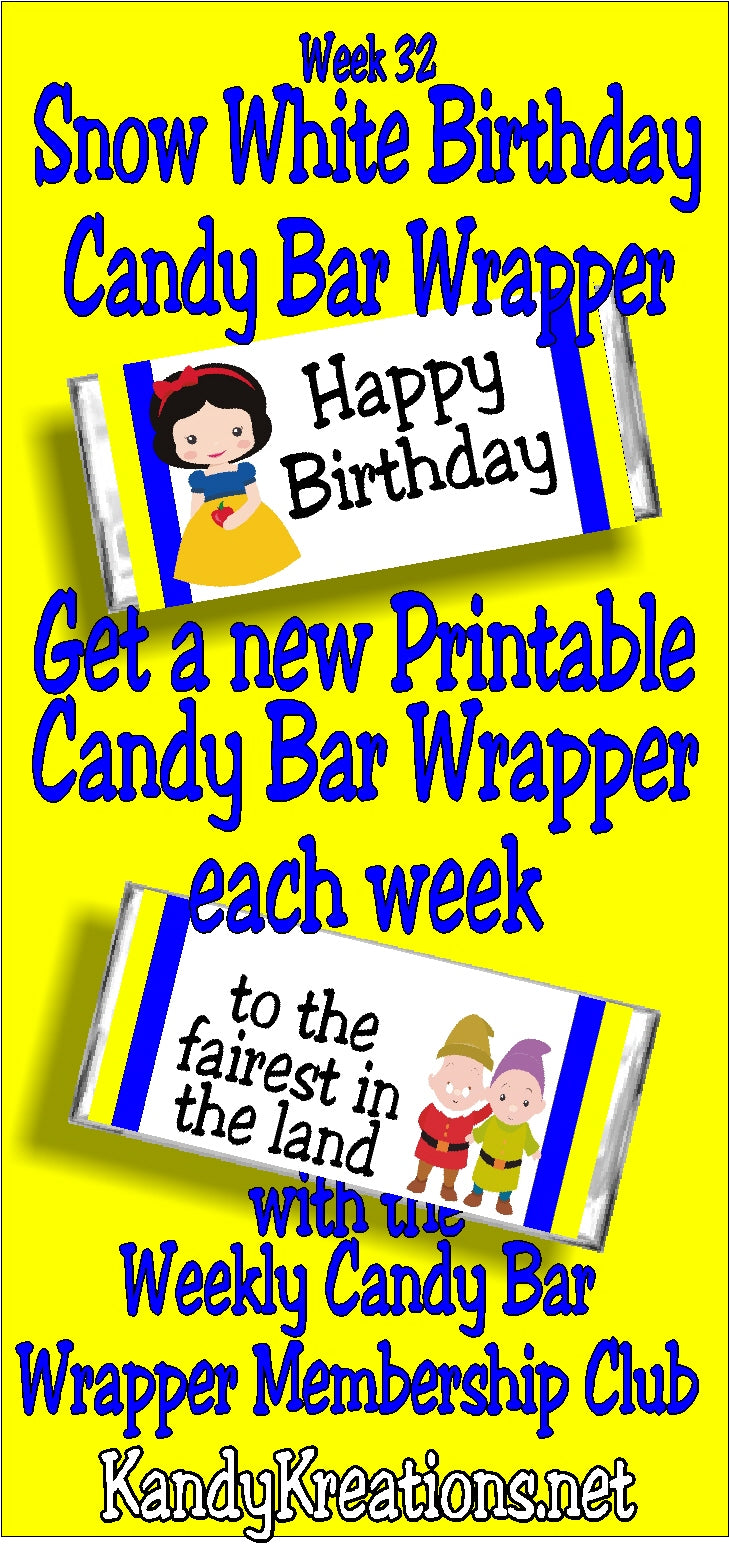 2017 Candy Bar Wrapper Membership Club