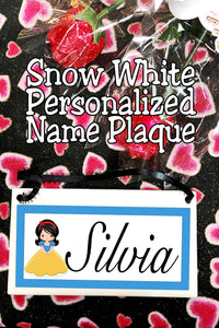 Snow White Personalized Name Plaque
