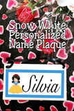 Snow White Personalized Name Plaque