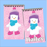 Snowman Stocking Stuffer Christmas Personalized Notebook