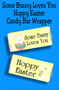 Some bunny loves you...Hoppy Easter! Send someone special a fun chocolate candy bar card.  This treat is more than just an Easter card, it's also a sweet candy gift! Everyone will love getting cards from you when you send these sweet Easter candy bars.