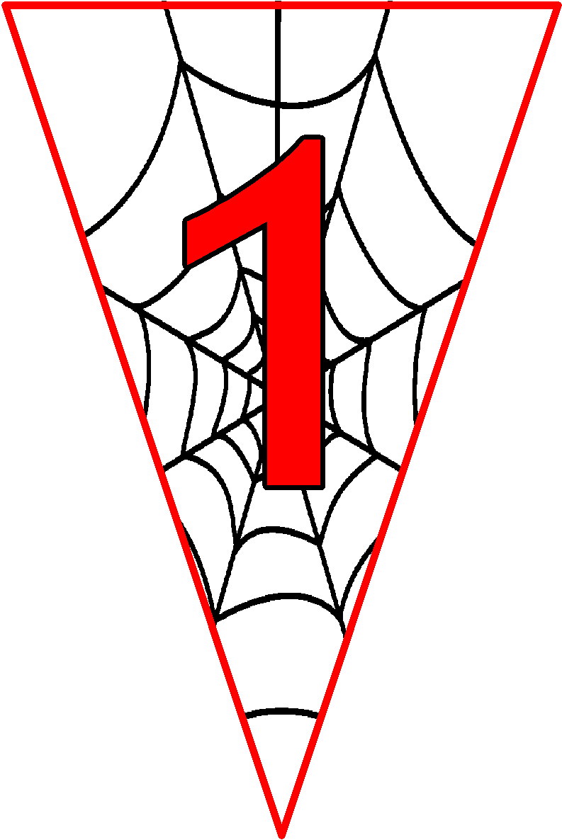 Spiderman  Pennant Banner Printable