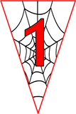 Spiderman  Pennant Banner Printable