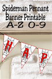 Spiderman  Pennant Banner Printable