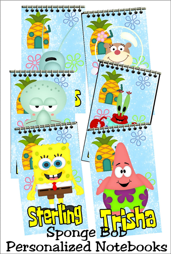 Sponge Bob Personalized Notebooks