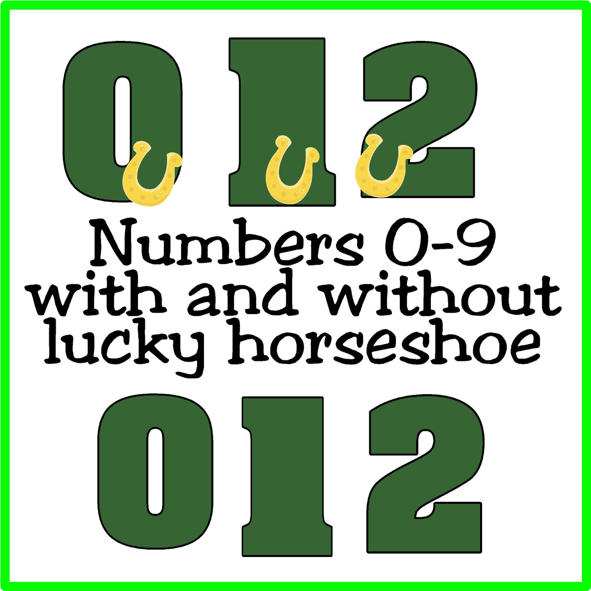 Lucky St Patricks Day Alphabet
