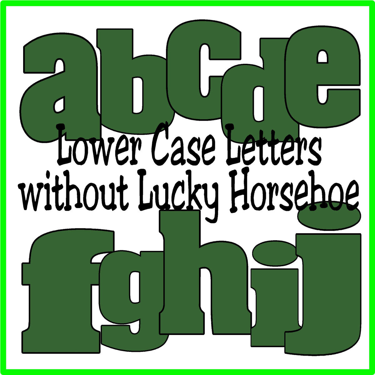 Lucky St Patricks Day Alphabet