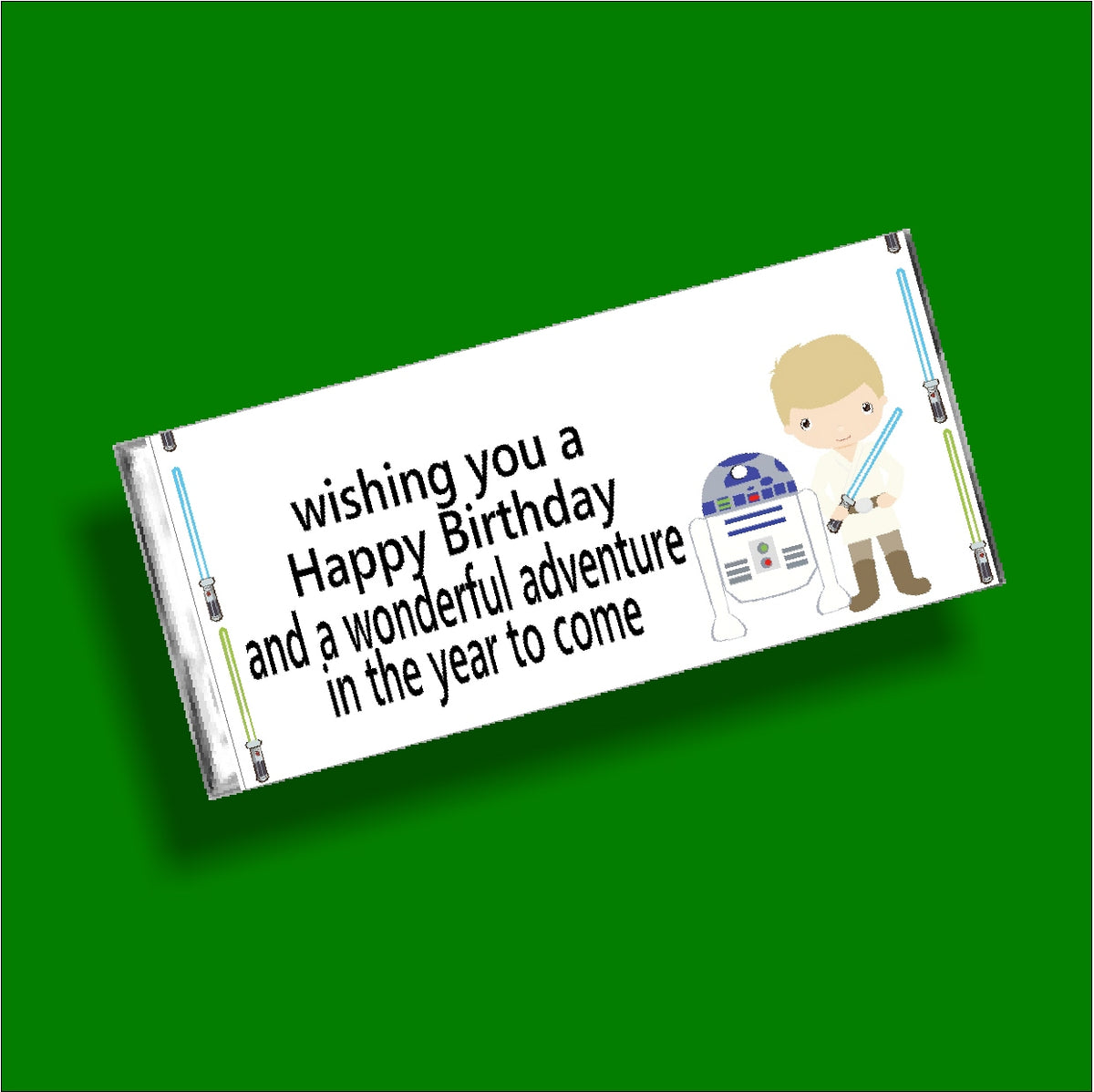 Yoda Star Wars Birthday Candy Bar Wrapper