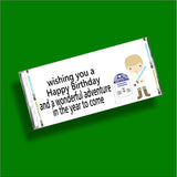 Yoda Star Wars Birthday Candy Bar Wrapper