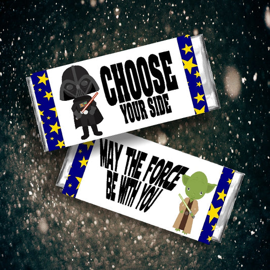 Choose Your Side Star Wars Candy Bar Wrapper