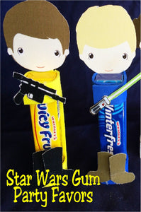 May the force be with you when you make these fun Star Wars printable party favors