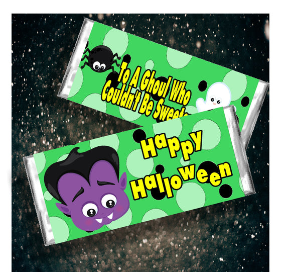 Sweet Ghoul Halloween Candy Bar Wrapper