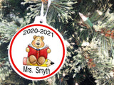 Grade Teacher Christmas Ornament with Student Names Personalized