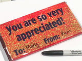 Thank You Gift Card Holder Large Candy Bar Wrapper