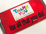 Thank You Gift Card Holder Large Candy Bar Wrapper