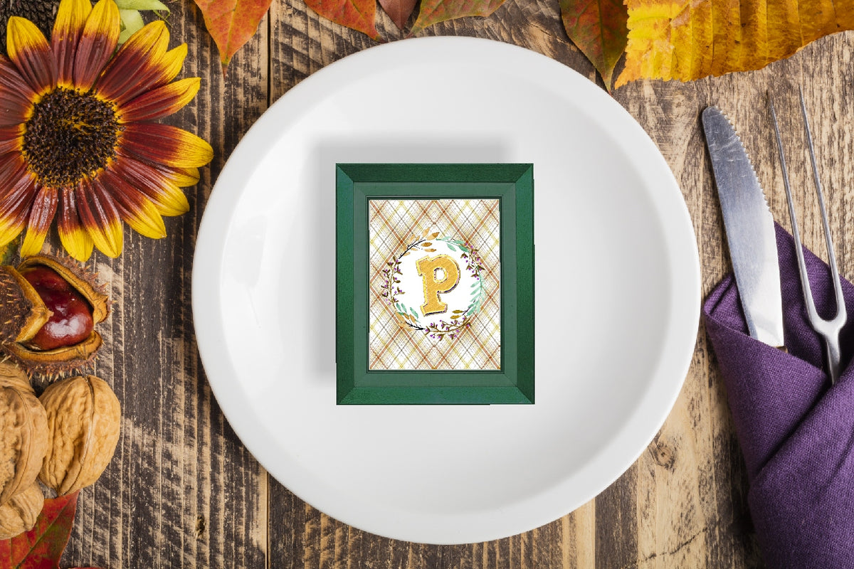 Thanksgiving Frame Monogram Printable