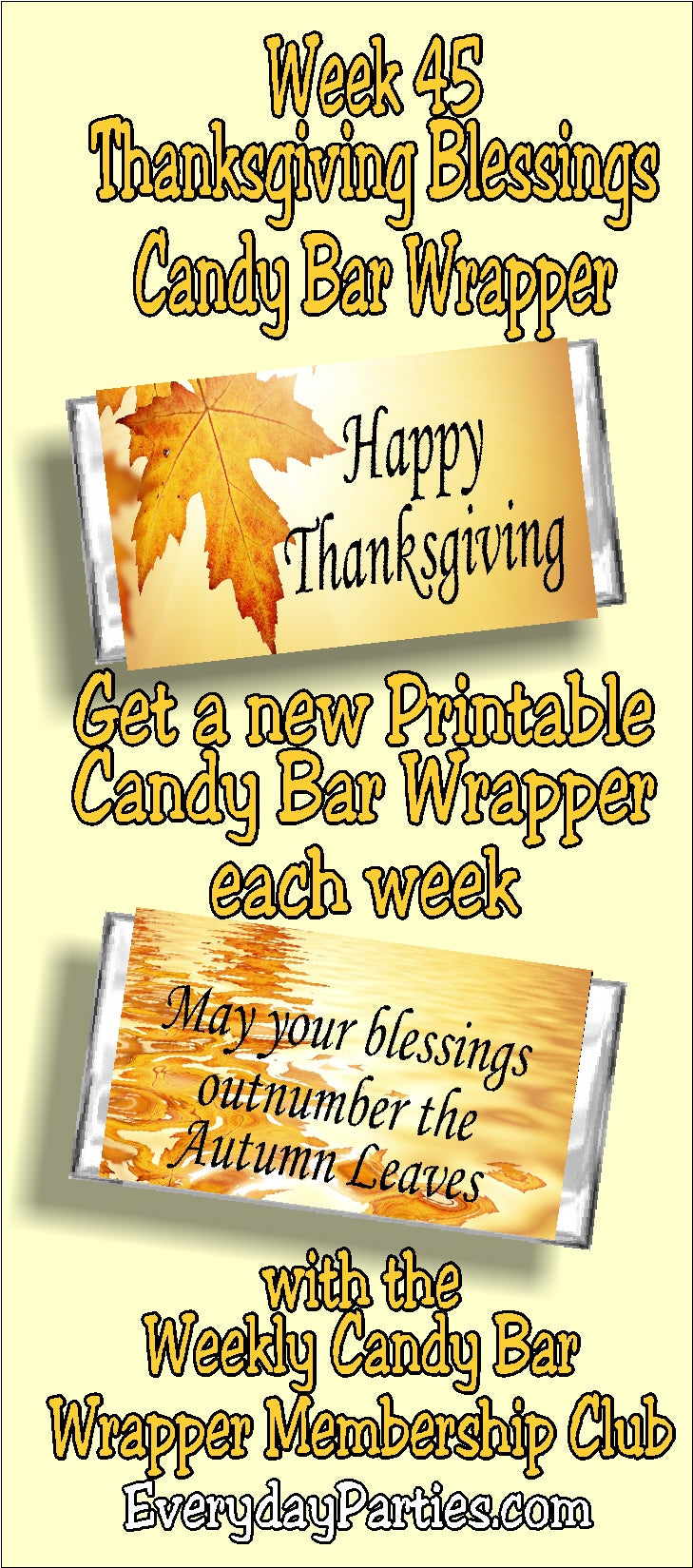 2017 Candy Bar Wrapper Membership Club