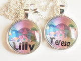 Trolls Squad Personalized 1 inch Digital Circles